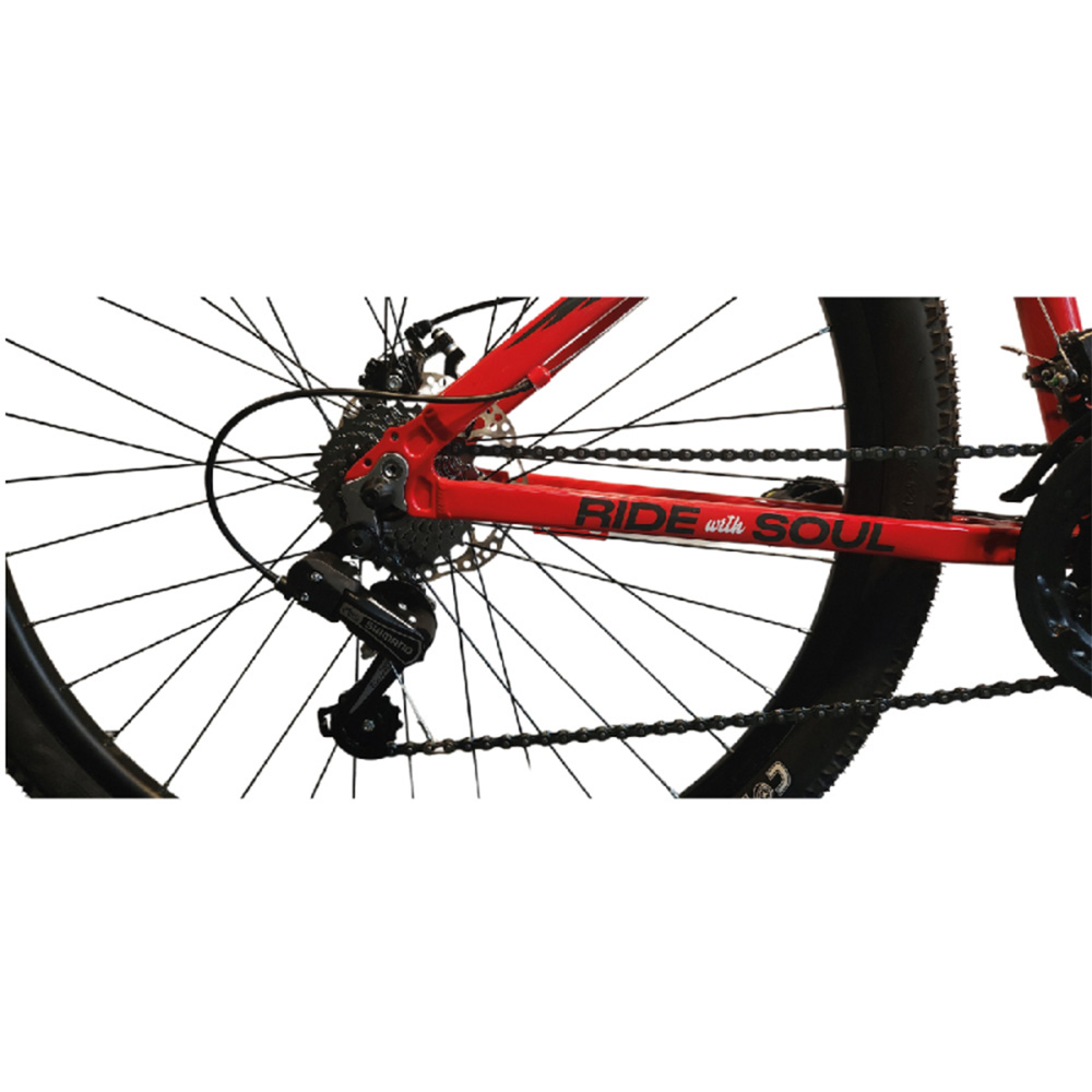 Bicicleta MTB Gravity Lowrider R29 S 7 Vel Unisex Negro/Rojo