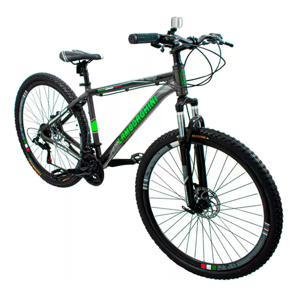 Bicicleta Lamborghini Shimano R29 M47l Gris/verde