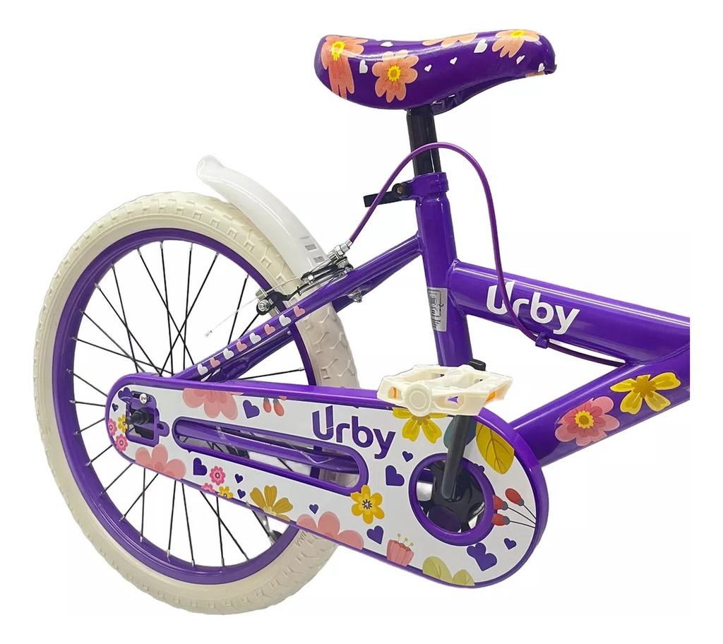 Bicicleta Urby Bmx Infantil De Acero Rodado 20 Colores