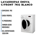 Lavarropas Aut. Enova EWMF-B7-TDF C/Front 7K 1200RPM 15 Prog