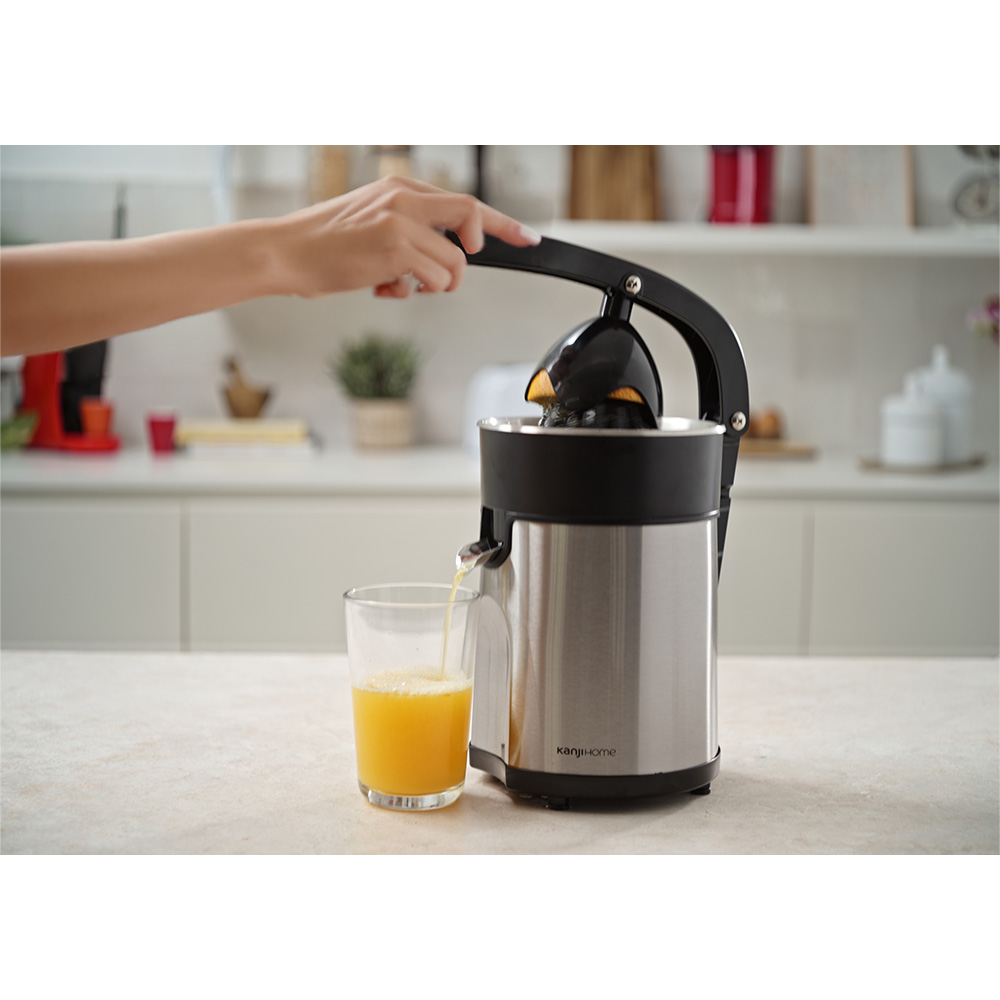 Exprimidor Kanji Home KJH-JM080 80W 2 Conos Acero Inoxidable