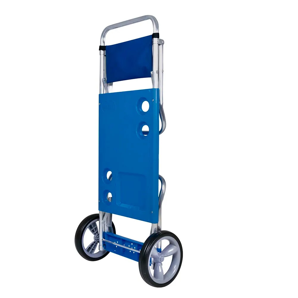 Carrito P/Playa Caño Aluminio Portavasos Mesa Auxiliar 15 Kg