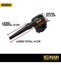 Sopladora Eléctrica Konan Kse500 500w Velocidad Variable Negro