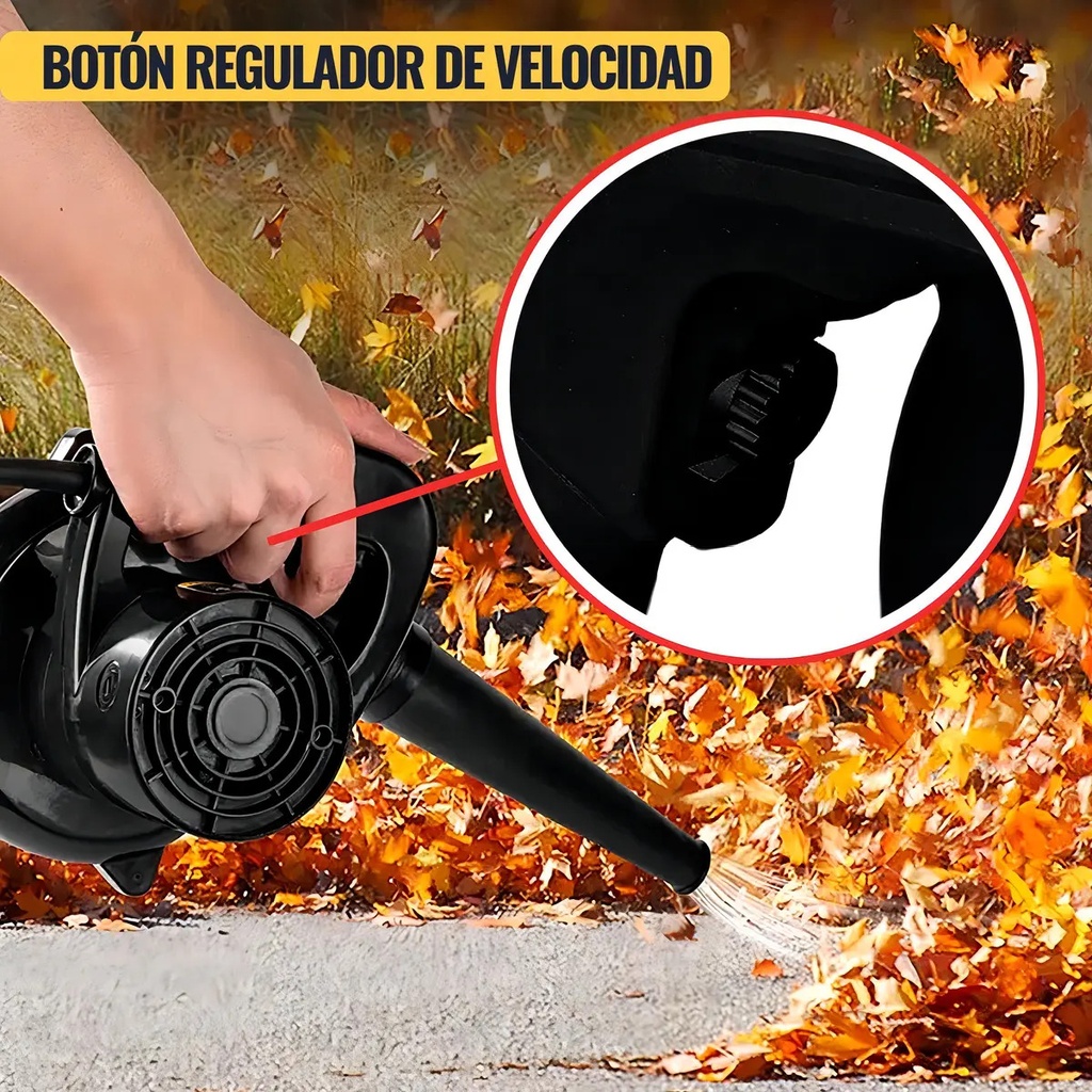 Sopladora Eléctrica Konan Kse500 500w Velocidad Variable Negro