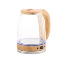 Pava Eléctrica Vitta Corte Mate Vidrio Madera 2Lts 1500W