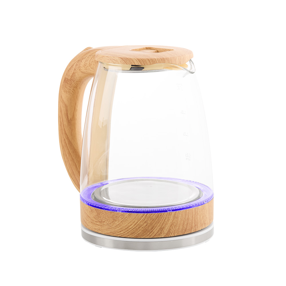 Pava Eléctrica Vitta Corte Mate Vidrio Madera 2Lts 1500W