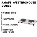 Anafe Eléctrico Westinghouse HP2200SSD 2200W Analógico Plat