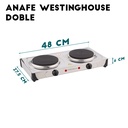 Anafe Eléctrico Westinghouse HP2200SSD 2200W Analógico Plat