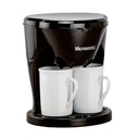 Cafetera Eléctrica Microsonic Doble Goteo 2 Tazas De Regalo