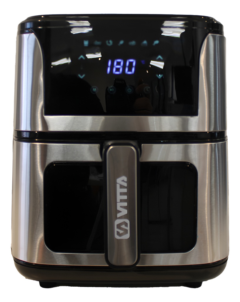 Freidora De Aire Vitta 6.5lt Sin Aceite 1500w Plateado