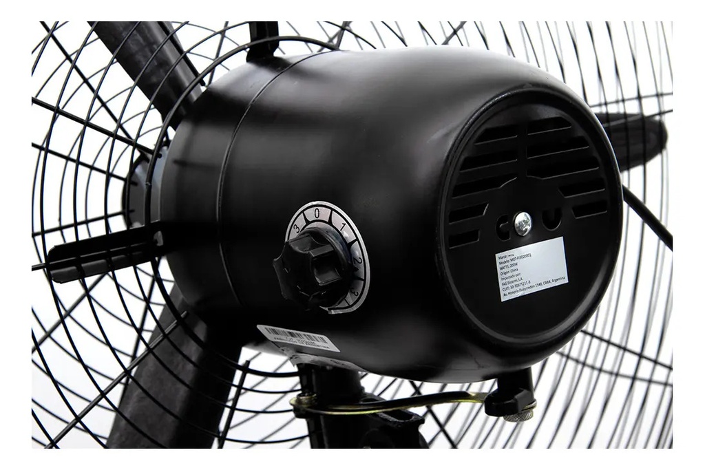Ventilador Industrial 30'' Vitta 2 En 1 Pie/ Pared 200w 3 76.2 Cm Negro Plástico 3