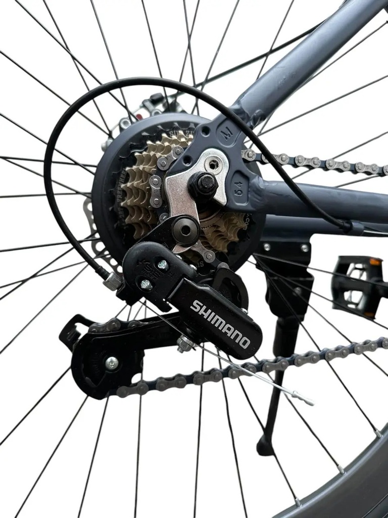 Bicicleta De Gravel R700c Fiat 500 Aluminio Rodado 28.5 Gris R28.5
