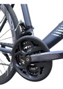 Bicicleta De Gravel R700c Fiat 500 Aluminio Rodado 28.5 Gris R28.5