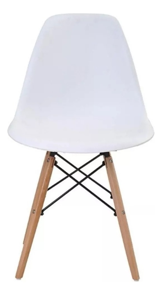 Silla Eames Diseño Moderno Patas Madera Cocina Comedor-3953