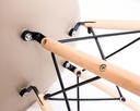 Silla Eames Diseño Moderno Patas Madera Cocina Comedor-3953