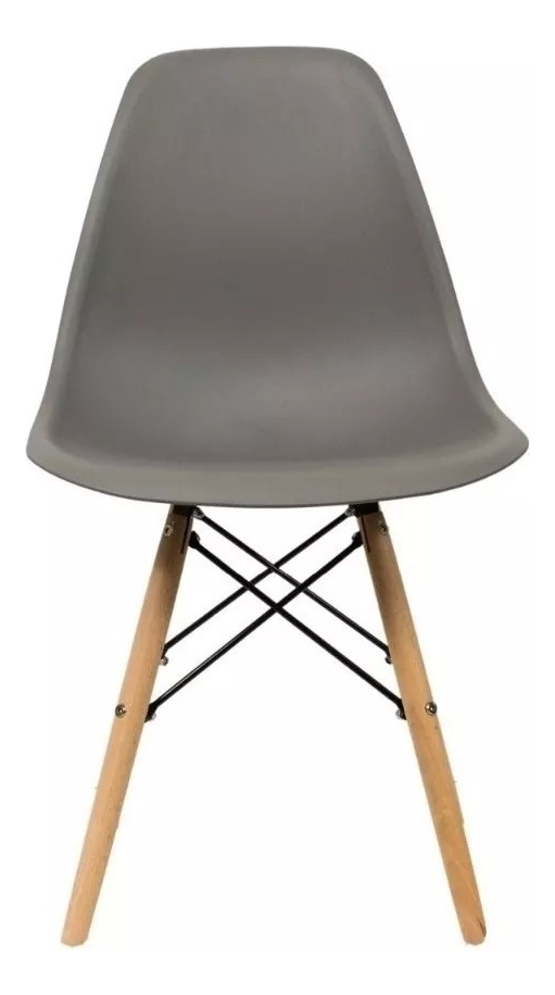 Silla Eames Diseño Moderno Patas Madera Cocina Comedor-3953