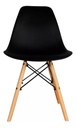 Silla Eames Diseño Moderno Patas Madera Cocina Comedor-3953