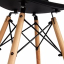 Silla Eames Diseño Moderno Patas Madera Cocina Comedor-3953