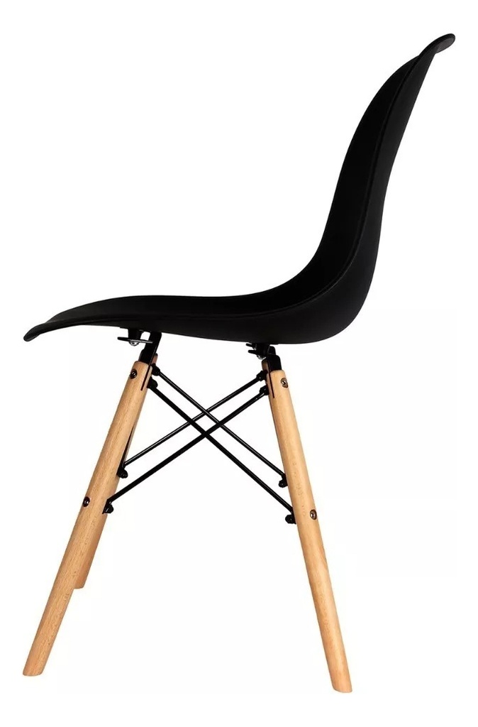 Silla Eames Diseño Moderno Patas Madera Cocina Comedor-3953