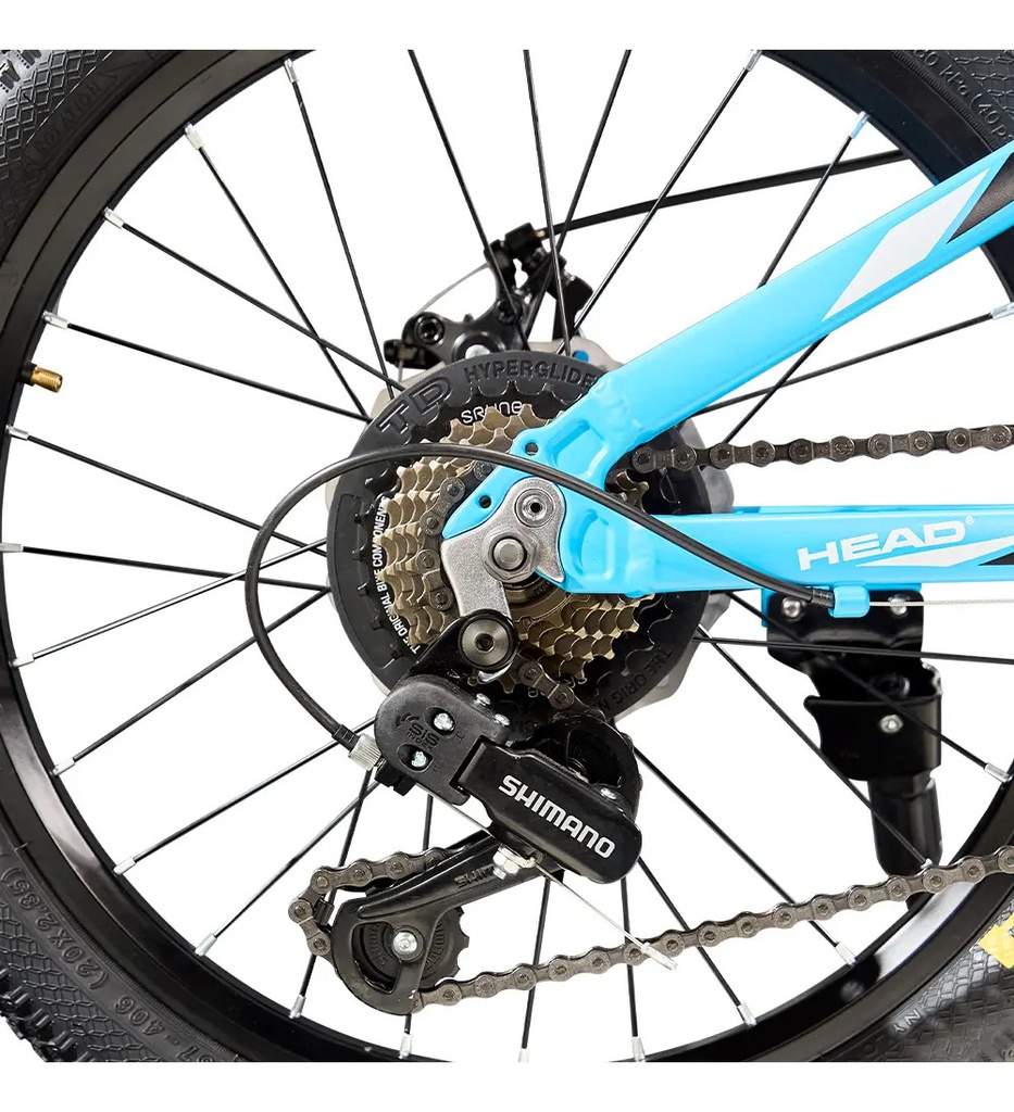Bicicleta Mountain Bike R20'' 21 Vel. C/cambios Shimano Azul Azul Único