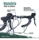 Bicicleta De Gravel R700c Fiat 500 Aluminio Rodado 28.5 Gris Gris R28.5