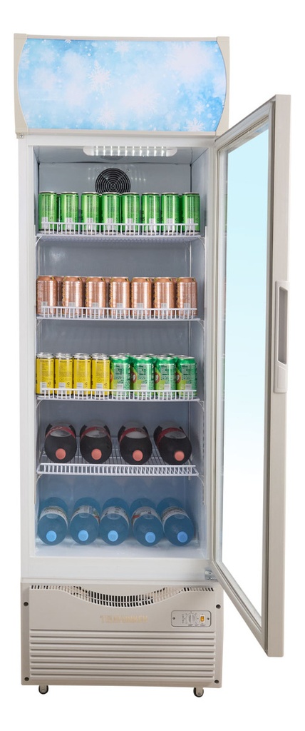 Heladera Exhibidora Vertical Telefunken Exhibidora Tfk-ex330 330 l 1 Puerta Blanca 63 Cm De Ancho 220v