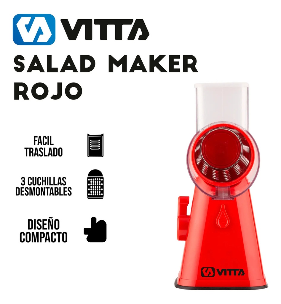 Rallador Vitta Kjhsaladm01 Acero Inoxidable