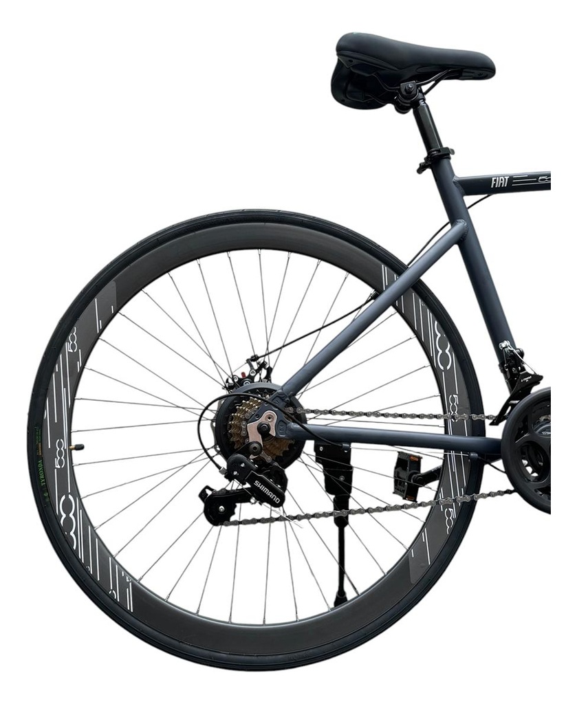 Bicicleta De Gravel R700c Fiat 500 Aluminio Rodado 28.5
