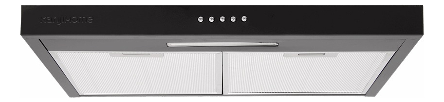 Extractor Purificador Kanji De Cocina 3v Luz Led 120w Filtro Negro