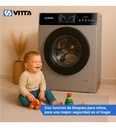 Lavarropas Vitta Inverter 8kg Silver 1200 Rpm Vit-wmcfsl8k