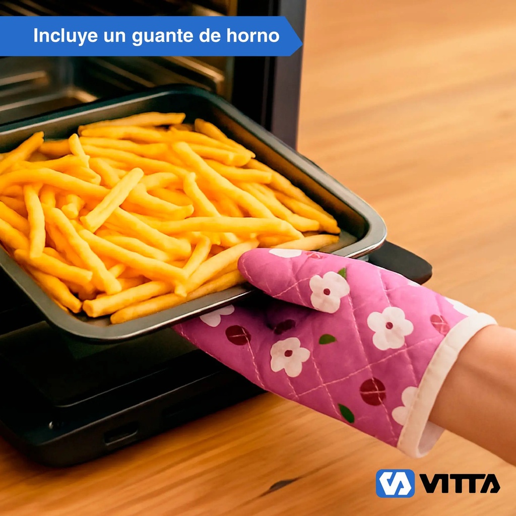 Freidora De Aire Vitta Sin Aceite 11,8 Litros 1600 Watts - Gris