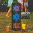 Torre De Sonido Parlante Ultrom Waikiki 3000w Bluetooth - Negro