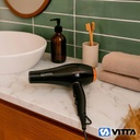 Secador De Pelo 1800w Vitta 2 Vel. 2 Niveles De Temperatura Negro