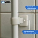 Mueble Organizador De Lavadero Vitta 3 Estantes Bastidor Blanco
