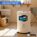 Lavarropas Semiautomático Superior 10 Kg 6 Programas Vitta Blanco