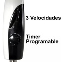 Ventilador De Pie - 20 P Vitta 3 Velocidades Timer 95w 50 Cm 50 Blanco Negro Plástico 5