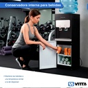 Dispenser De Agua Vitta Frío/calor Con Conservadora Dafcb002 Negro