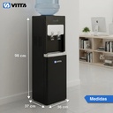 Dispenser De Agua Vitta Frío/calor Con Conservadora Dafcb002 Negro