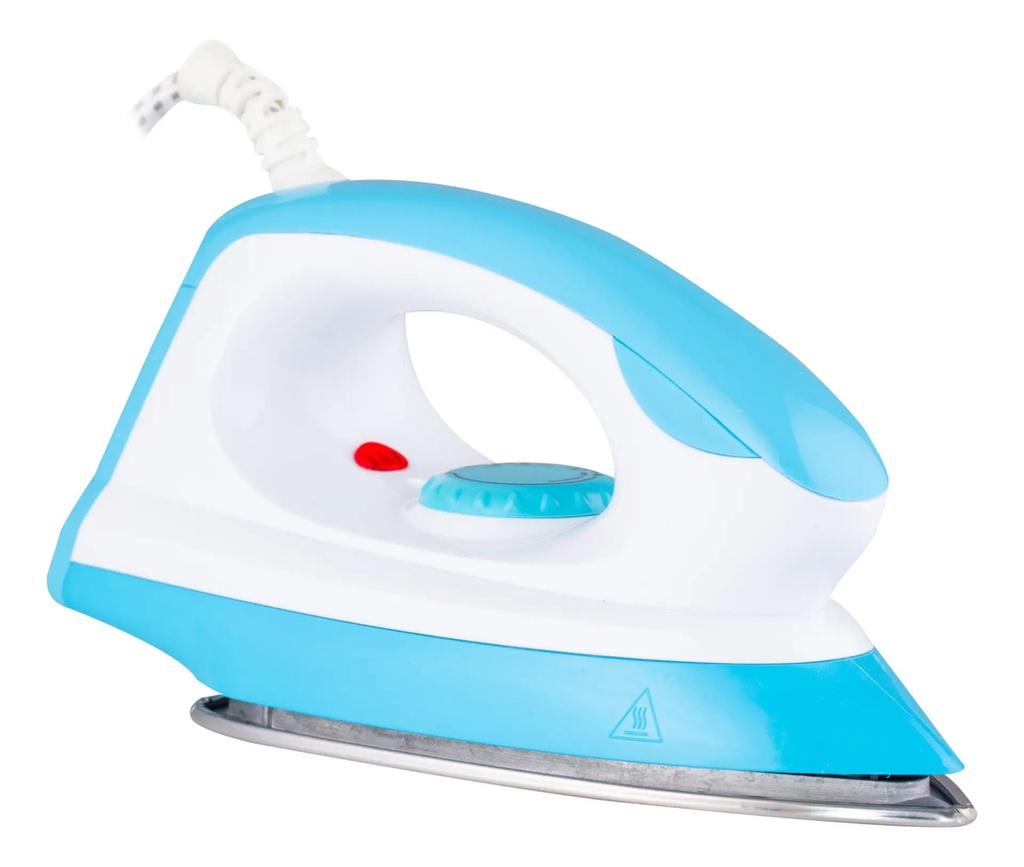 Plancha Vitta En Seco 1000w Acero Inoxidable Celeste