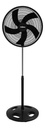 Ventilador De Pie Liliana 20 Vp20p 90w Cantidad De Aspas 5 Color De La Estructura Negro Color De Las Aspas Negro