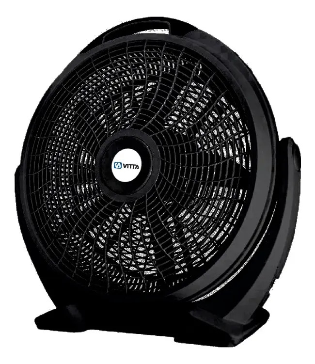 Ventilador Turbo 20  130w Vitta Potente 5 Aspas Reclinable - 50 Cm - 50 - Negro - Negro - Plástico - 5