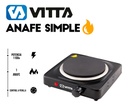 Anafe Electrico Simple Vitta - Negro 220v Negro