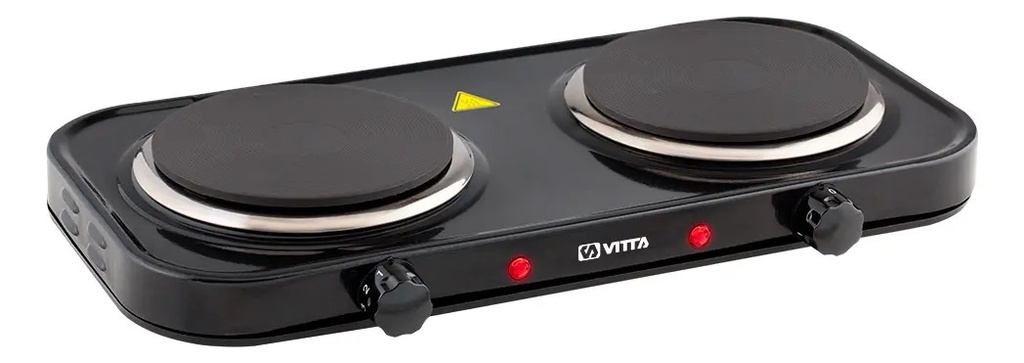 Anafe Electrico Doble Vitta Negro 220v Negro