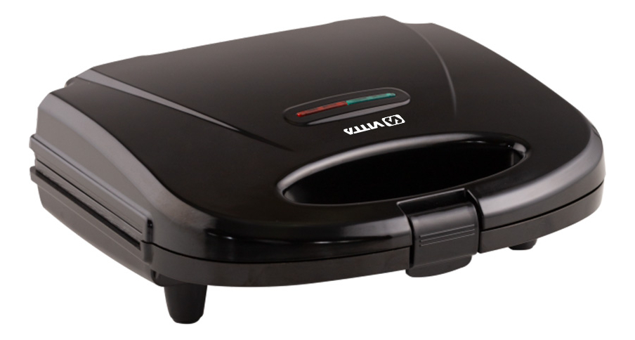Sandwichera Negra Tostadora Antiadherente 700w Vitta Negro