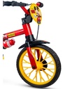 Bicicleta Infantil Aro 12 Mickey Nathor Color Rojo