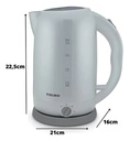 Pava Eléctrica Yelmo Pe-3901 Desayuno Celeste 2l Lh