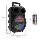 Parlante Portátil Harrison Inalámbrico Acid X 250w Luz Led