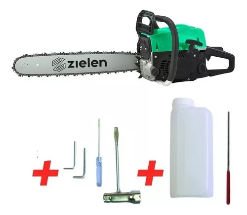 Motosierra A Nafta Zielen 52cc Verde Zms1 1800w