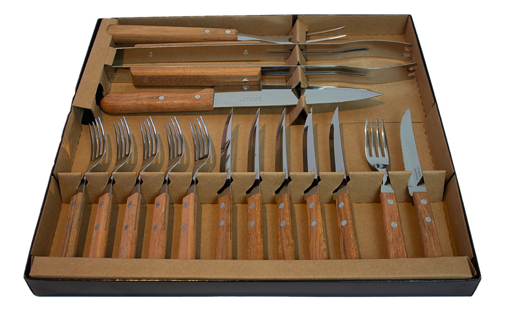 Kit Completo De Utensilios Para Barbacoa Tramontina 15 Pieza