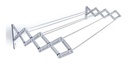 Tendedero Tender Mor De Pared Ropa Plegable Acero 1 Metro